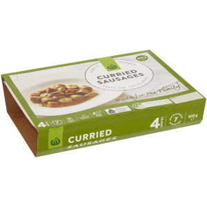 3 PACK OF WW Curried Sausages 800g