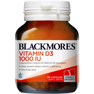 3 PACK OF Blackmores Vitamin D3 1000iu 60pk