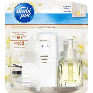 3 PACK OF Ambi Pur Plug In Air Freshener Set Vanilla Harmony 20ML