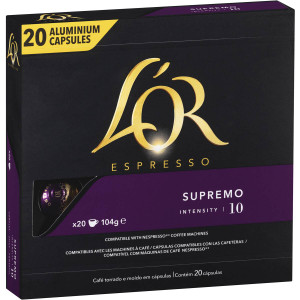 3 PACK OF L'or Espresso Supremo Coffee Capsules 20 pack