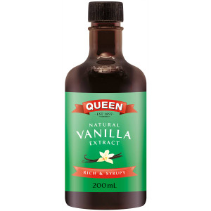 3 PACK OF Queen Natural Vanilla Extract 200ml