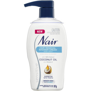 3 PACK OF Nair Hair Removal Shower Cream With Coconut Oil 357g