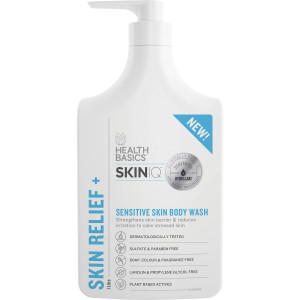 3 PACK OF Health Basics Skin Q Skin Relief Body Wash 1l