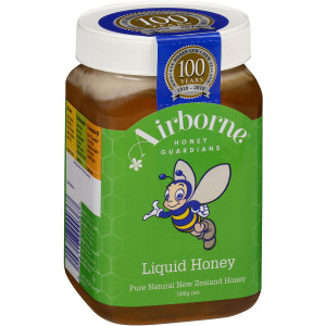 3 PACK OF Airborne Honey Classic Liquid 500g