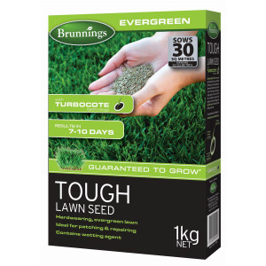 3 PACK OF Brunnings Tough Lawn Seed 1kg