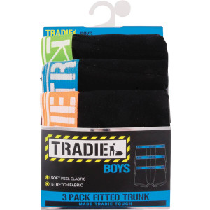 3 PACK OF Tradie Boys Trunk Sizes 10-12 3 pack