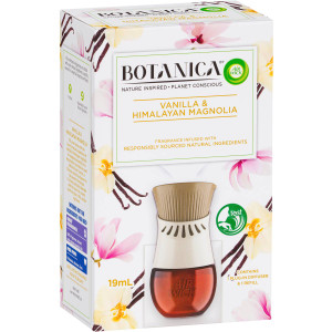 3 PACK OF Air Wick Botanica Vanilla & Himalayan Magnolia Diffuser + Refill 19ml