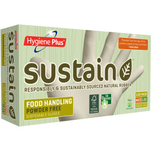 3 PACK OF Hygiene Plus Sustain Disposable Gloves 100 pack