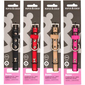 3 PACK OF Rufus & Coco Accessory Bones Collar Extra Small