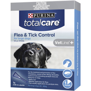 3 PACK OF Total Care Flea&tick Control For Large Dogs