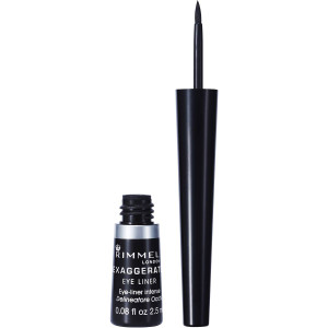 3 PACK OF Rimmel Exaggerate Liquid Eye Liner 100% Black 2.50ml
