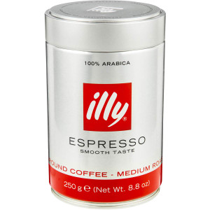3 PACK OF Illy Ground Coffee Espresso 250g