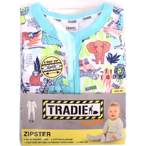 3 PACK OF Tradie Baby Zipster Boy
