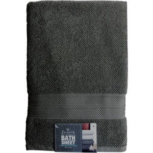 3 PACK OF Inspire Premium Bath Sheet Charcoal