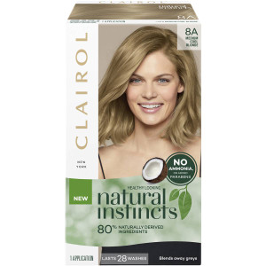 3 PACK OF Clairol Natural Instincts 8a Medium Cool Blonde