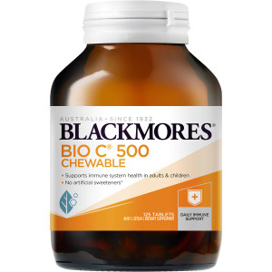 3 PACK OF Blackmores Bio C Chewable 500 125 pack