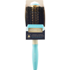 3 PACK OF Argan Oil Ceramic Thermal Round Brush 35mm