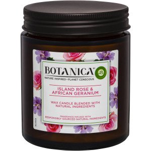 3 PACK OF Air Wick Botanica Island Rose & African Geranium Scented Candle