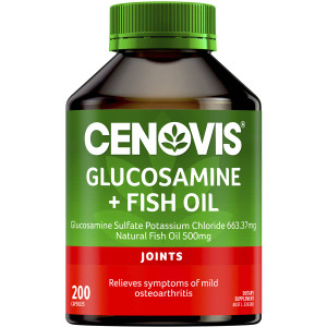 3 PACK OF Cenovis Glucosamine + Fish Oil Capsules 200 pack