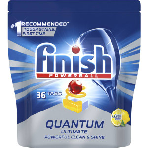 3 PACK OF Finish Powerball Quantum Ultimate Dishwasher Tablets Lemon 36 pack