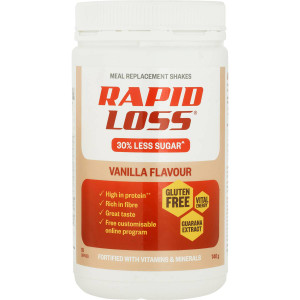 3 PACK OF Rapid Loss Meal Replacement Shake - Vanilla 740g