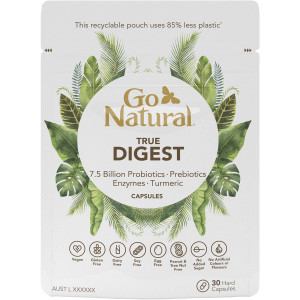 3 PACK OF Go Natural Digestion Capsules 30 pack