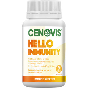 3 PACK OF Cenovis Hello Immunity Chewable Tablets 30 pack