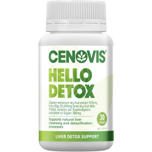 3 PACK OF Cenovis Hello Detox Capsules 30 pack