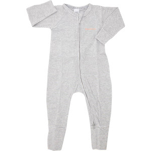 3 PACK OF Bonds Baby Zippy Grey Marle Stripe Size 000