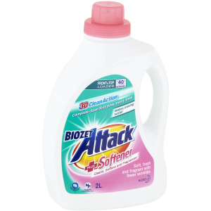 3 PACK OF Biozet Attack Liquid With Softner 2l