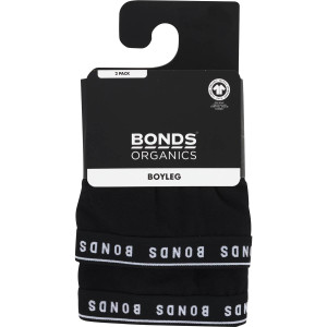 Bonds Ladies Organics Boyleg Size 14 Assorted 2 pack