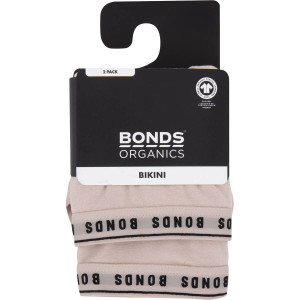 Bonds Ladies Organics Bikini Size 16 Assorted 2 pack