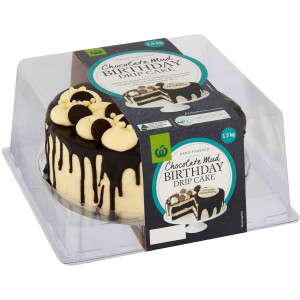 3 PACK OF WW Chocolate Birthday Drip Cake 1.5kg