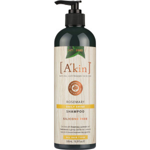 3 PACK OF Akin Rosemary Daily Shine Shampoo 500ml