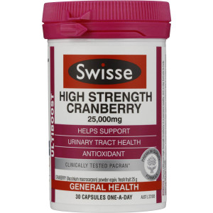 Swisse Ultiboost High Strength Cranberry Capsules 30 pack