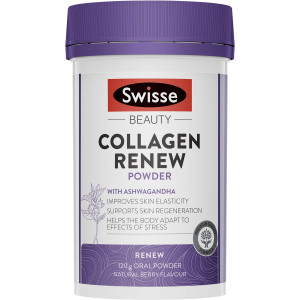 3 PACK OF Swisse Beauty Collagen Renew Powder Natural Berry 120g