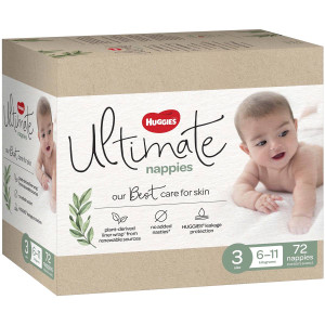 Huggies Ultimate Nappies Size 3 72 pack