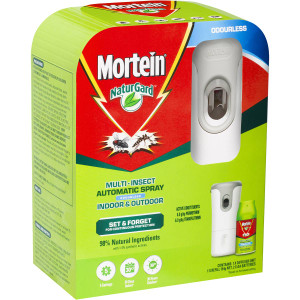 3 PACK OF Mortein Naturgard Auto Indoor Insect Control System Odourless 154g