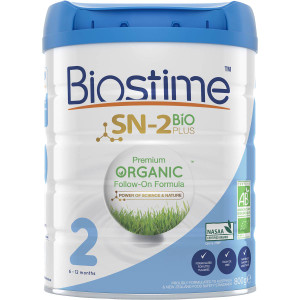 3 PACK OF Biostime Sn-2 Bio Plus Premium Organic Follow-on Formula Stage 2 800g