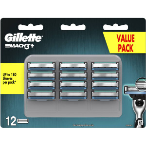 Gillette Mach3+ Blades 12 pack