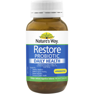 Nature's Way Restore Probiotic Daily Health & Prebiotic 90 pack