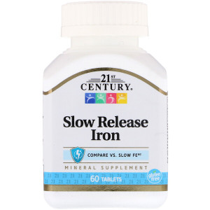 <img alt="21st Century, Slow Release Iron, 60 Tablets" title="21st Century, Slow Release Iron, 60 Tablets,740985273432"