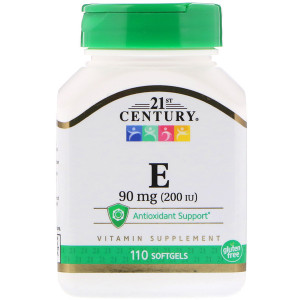 <img alt="21st Century, E, 90 mg (200 IU), 110 Softgels" title="21st Century, E, 90 mg (200 IU), 110 Softgels,740985213025"