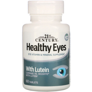 <img alt="21st Century, Healthy Eyes with Lutein, 60 Tablets" title="21st Century, Healthy Eyes with Lutein, 60 Tablets,740985274521"