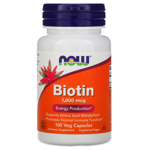 <img alt="Now Foods, Biotin, 1000 mcg, 100 Capsules" title="Now Foods, Biotin, 1000 mcg, 100 Capsules,733739004697"