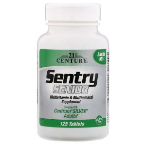 <img alt="21st Century, Sentry Senior, Multivitamin & Multimineral Supplement, Adults 50+, 125 Tablets" title="21st Century, Sentry Senior, Multivitamin & Multimineral Supplement, Adults 50+, 125 Tablets,740985223901"