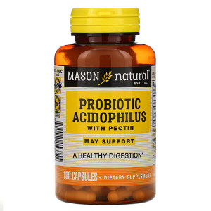 <img alt="Mason Natural, Probiotic Acidophilus With Pectin, 100 Capsules" title="Mason Natural, Probiotic Acidophilus With Pectin, 100 Capsules,311845053312"