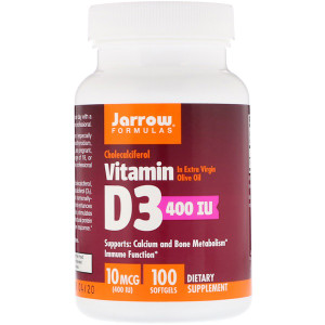 <img alt="Jarrow Formulas, Vitamin D3, Cholecalciferol, 400 IU, 100 Softgels" title="Jarrow Formulas, Vitamin D3, Cholecalciferol, 400 IU, 100 Softgels,790011300021"