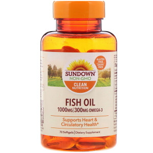 <img alt="Sundown Naturals, Fish Oil, 1,000 mg, 72 Softgels" title="Sundown Naturals, Fish Oil, 1,000 mg, 72 Softgels,030768037208"
