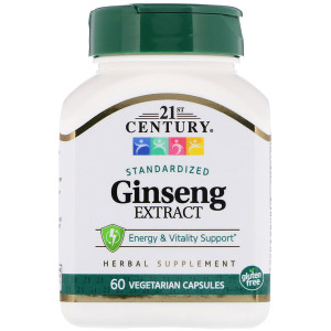 <img alt="21st Century, Ginseng Extract, Standardized, 60 Vegetarian Capsule" title="21st Century, Ginseng Extract, Standardized, 60 Vegetarian Capsule,740985213001"